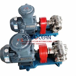 CHINA FACTORY KCB SERIES CONVENTIONAL GEAR OIL PUMP (STAINLESS STEEL, BOOSTER PUMP, TRANSPORTING, PUMPING, FUEL INJECTION PUMP, FOR TRANSPORTING AND UNLOADING OIL WITH HIGH FLOW IN OIL FIELDS, OIL DEPOTS, PORTS, TERMINALS, SHIPS
