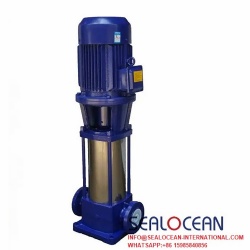 CHINA FACTORY VERTICAL MULTISTAGE PIPELINE CENTRIFUGAL PUMP OF GDL TYPE USED FOR CIRCULATION AND PRESSURE INCREASE OF HOT AND COLD WATER IN HIGH PRESSURE SYSTEMS, MULTIPLE PARALLEL PUMPS