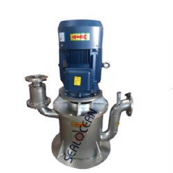 CHINA FACTORY TYPE WFB WITHOUT SEALED SELF-PRIMING PUMP,VERTICAL SELF-PRIMING SEWAGE PUMP,STAINLESS STEEL PUMP 80WFB-A, CAPACITY 25 M3/H, HEAD 50 M